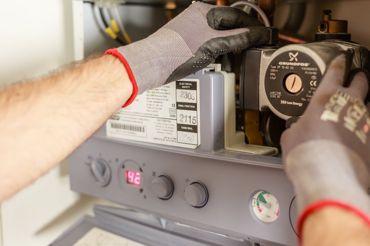Photo by Heiko Ruth: https://www.pexels.com/photo/plumber-repairing-power-source-7859953/