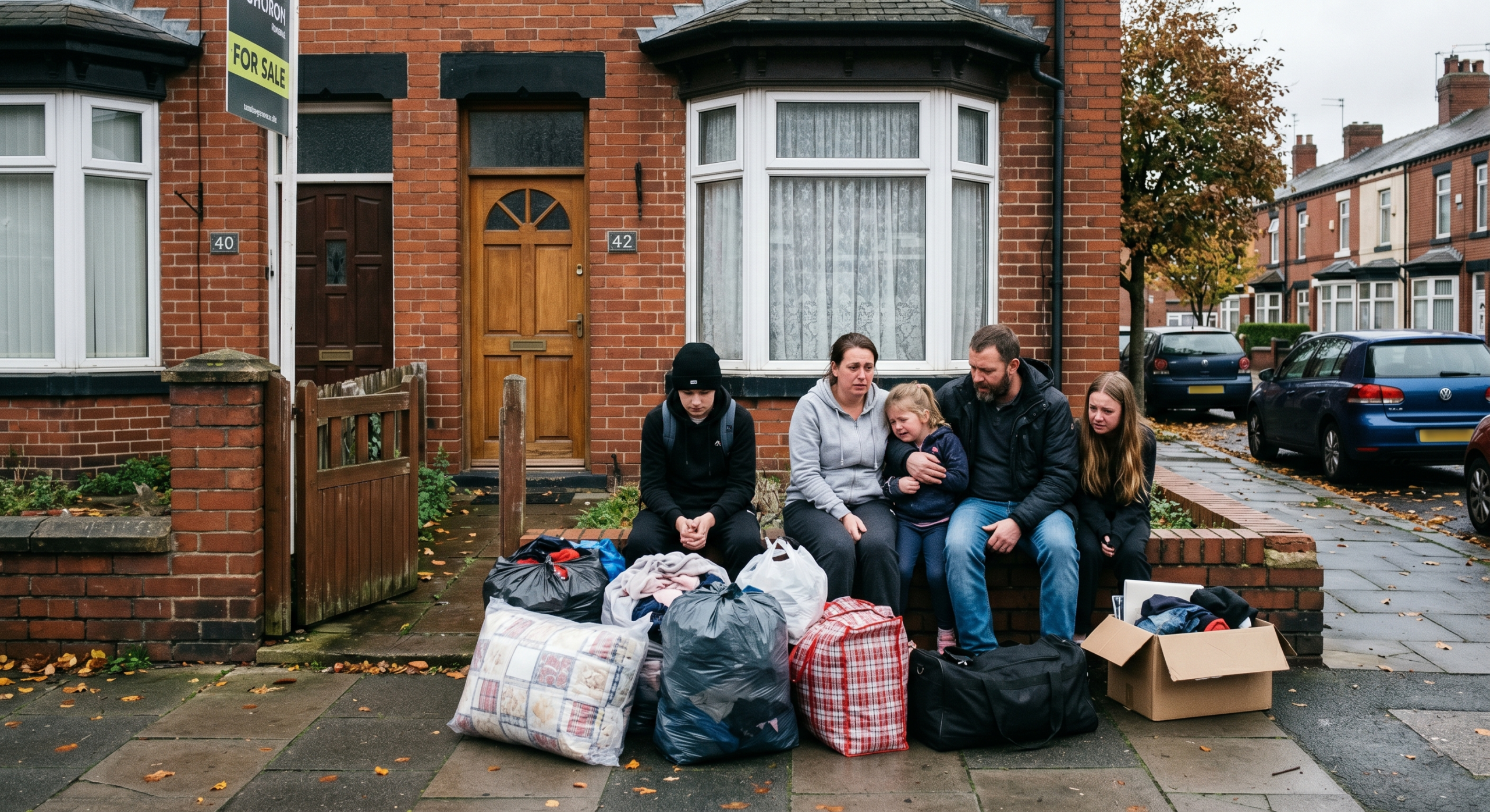 homeless family photo